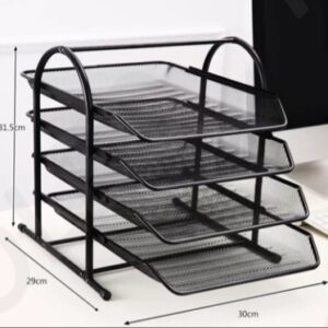 4-Level File Rack