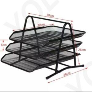 3-Level File Rack